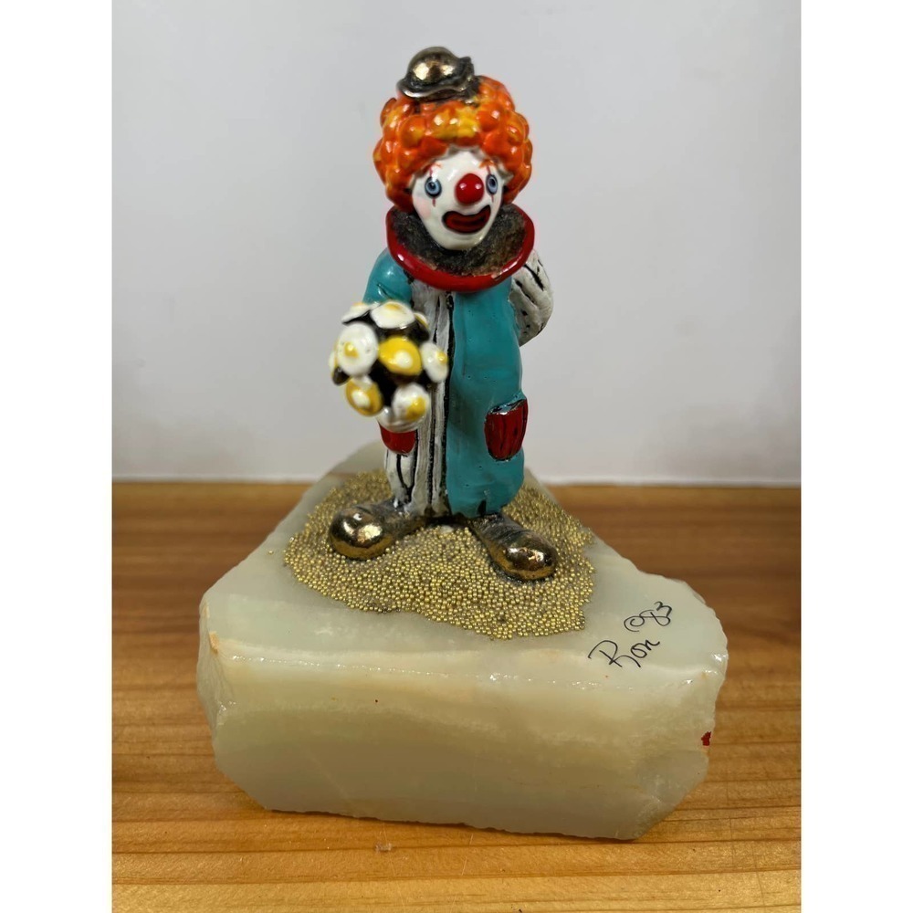 Ron Lee "Say it with Flowers" Rare Vintage Clown Statue Hard To Find From 1983